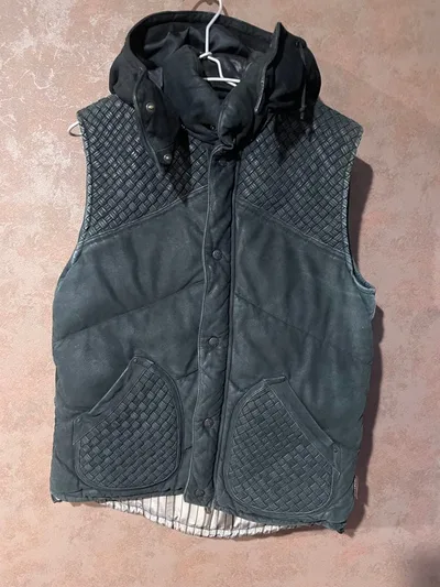 希少!限定50着!twopeace ヌバックベスト 黒色