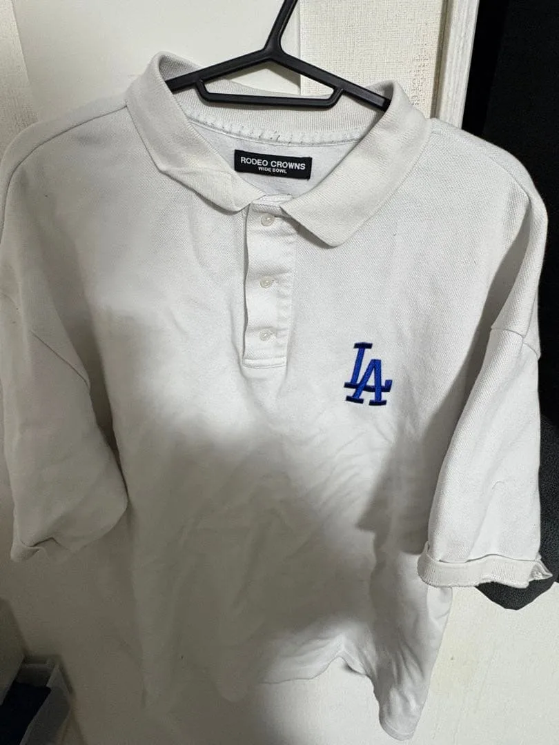 RODEO CROWNS Dodgers ポロシャツ ホワイト