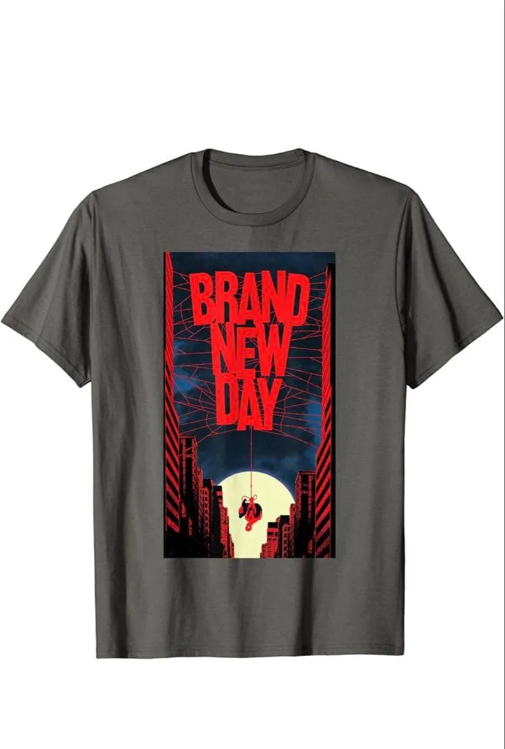 スパイダーマン BRAND NEW DAY Tシャツ チャコール