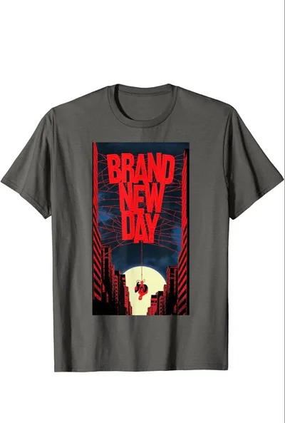 スパイダーマン BRAND NEW DAY Tシャツ チャコール