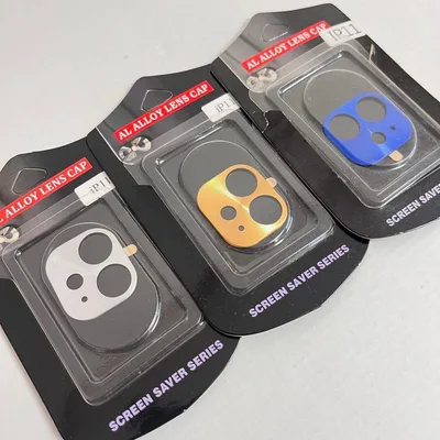 iPhone11 カメラレンズカバー メタリックレンズ カラーレンズ
