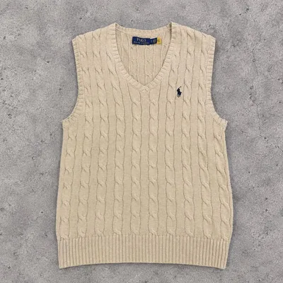 ポロラルフローレン 現行QRタグ ケーブルニット S POLO RALPH