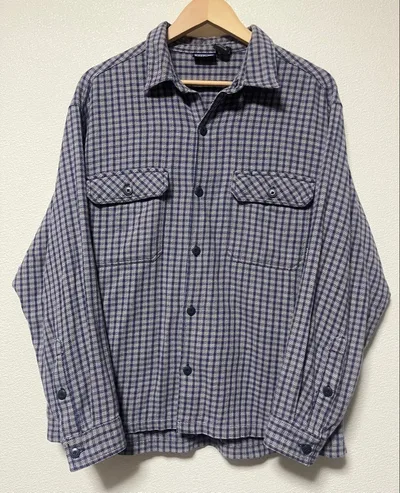 90s Patagonia ヘビーフランネルシャツ F6 ポルトガル製