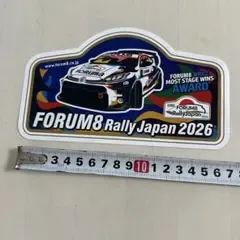 สติกเกอร์ FORUM8 RALLY JAPAN 2026