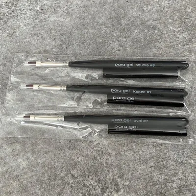 【新品】para gel パラジェル 筆3本セット ネイルブラシ