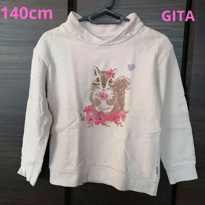 ベルメゾン GITA リス 花柄 トレーナー 140cm
