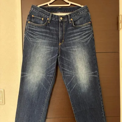エドウィン EDWIN デニム ジーンズ 加工 W33 美品 GEB04