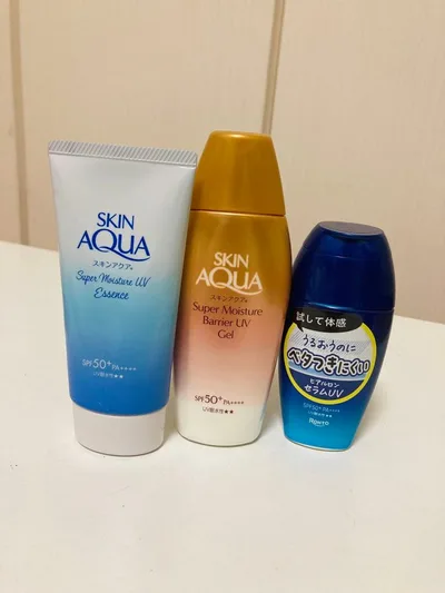 スキンアクア モイスチャーUVエッセンス バリアUVジェル ヒアルロンセラムUV