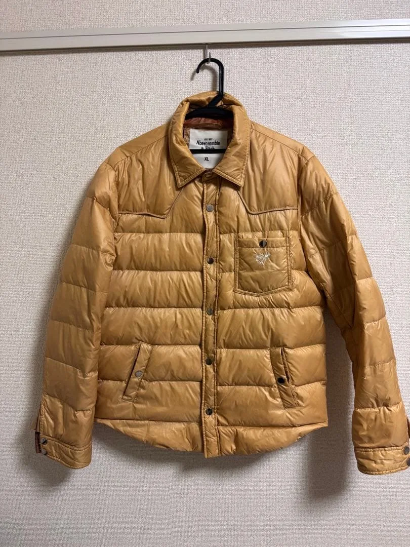 A&F ベージュ ダウンジャケット XL