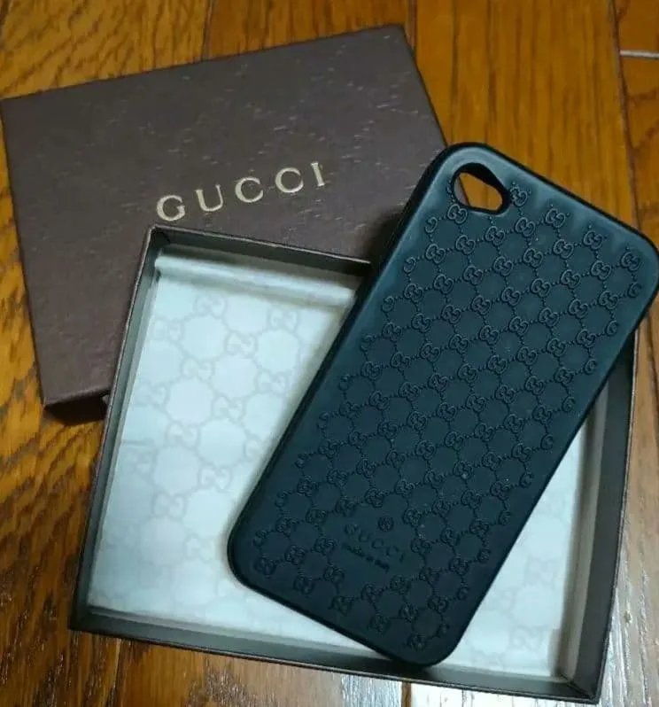 【新品】GUCCIグッチ iPhone4対応ケース ソフトカバー ラバー製
