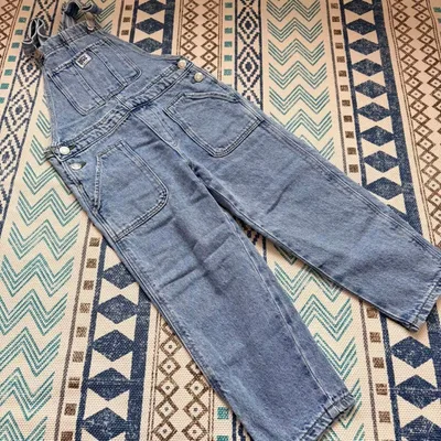 ZARA デニムオーバーオール サロペット ブルー カジュアル