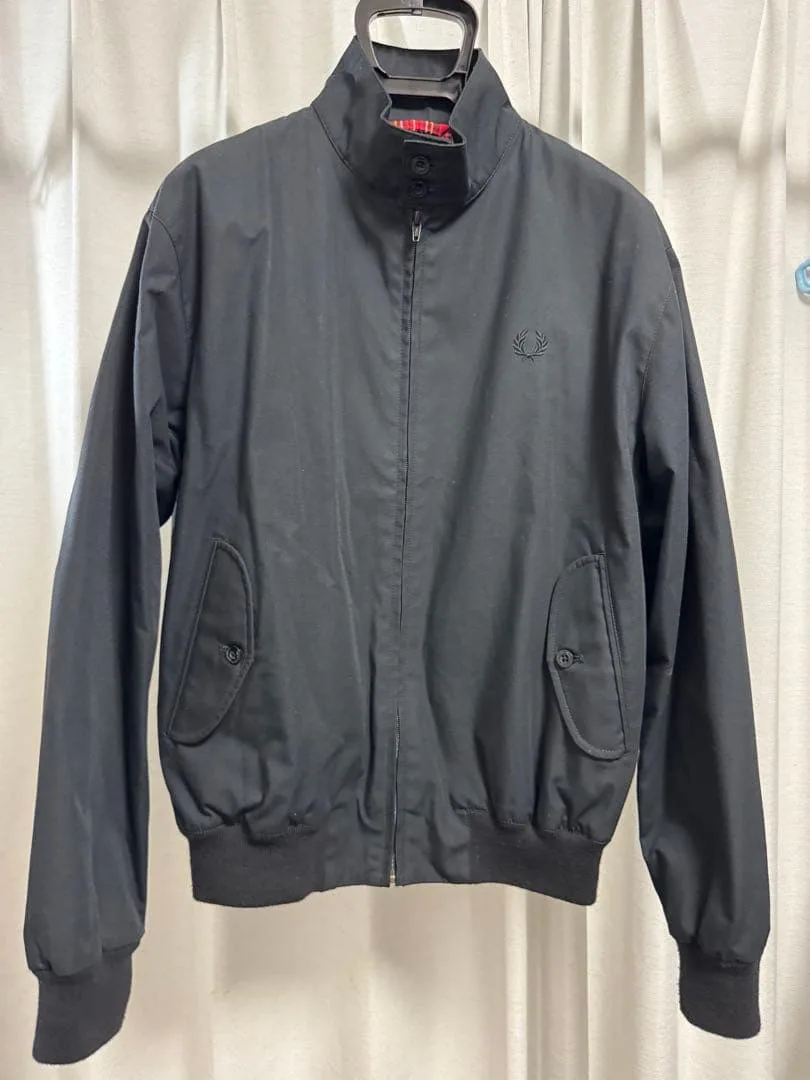 FREDPERRYハリントンジャケット J7320 黒 サイズM