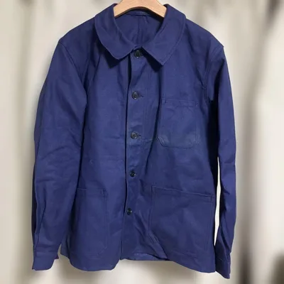 60s フレンチワーク コットンカバーオール ジャケット デッドストック 46