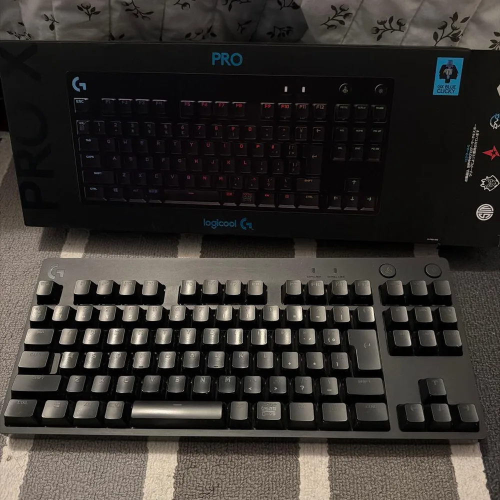 Logicool G PRO ゲーミングキーボード 青軸 茶軸 箱・ケーブル付き