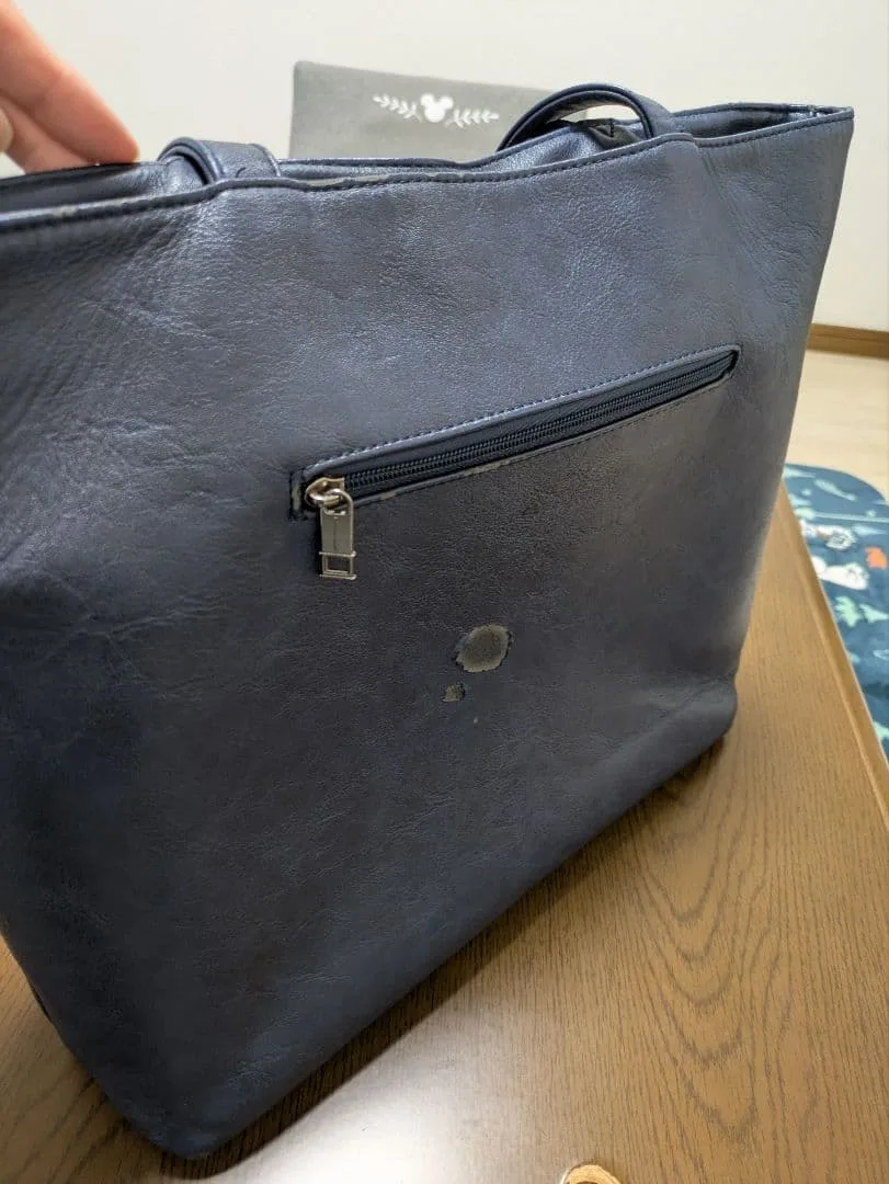ネイビー トートバッグ