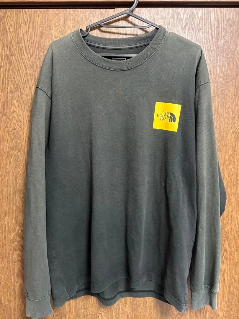 THE NORTH FACE ノースフェイス スクエアロゴ 長袖 ロンT 黒