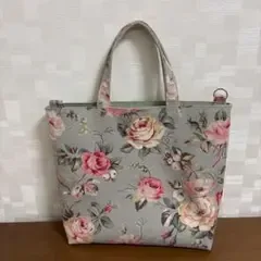 確認用 ハンドメイド キャスキッドソン ガーデンローズ トートバッグ