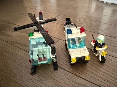 LEGO レゴ ポリス ヘリコプター パトカー バイク セット