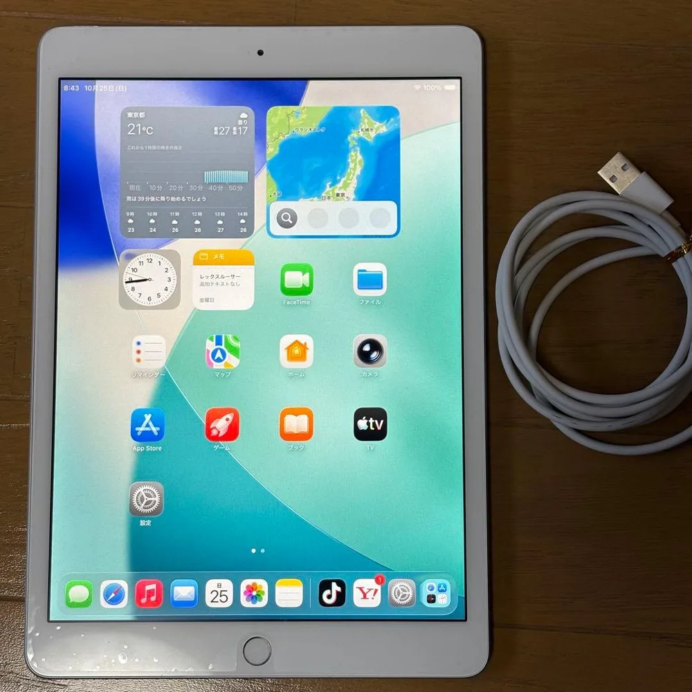 Apple iPad 第8世代 本体 wi-fi バッテリー86% 液晶傷有り