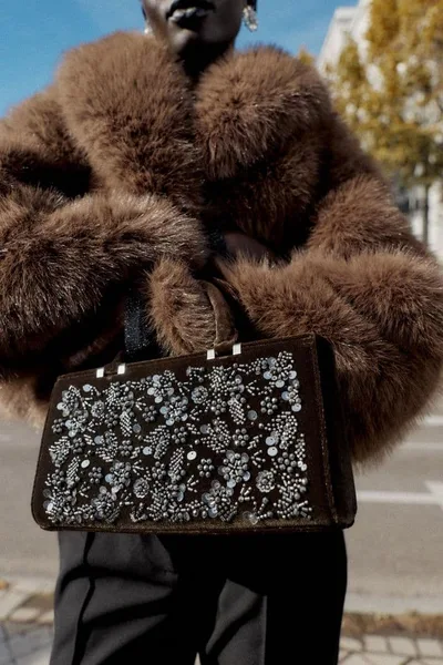 【新品タグ付き】ZARA ザラ ビーズシティバッグ