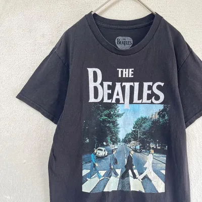 THE BEATLES ビートルズ Abbey Road 半袖Tシャツ黒S