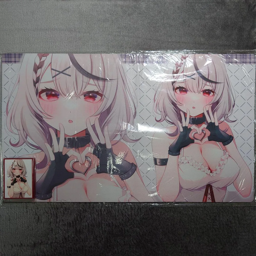α1 ホロライブ 胸元ハート♡ 沙花叉クロヱ スリーブ&プレイマット