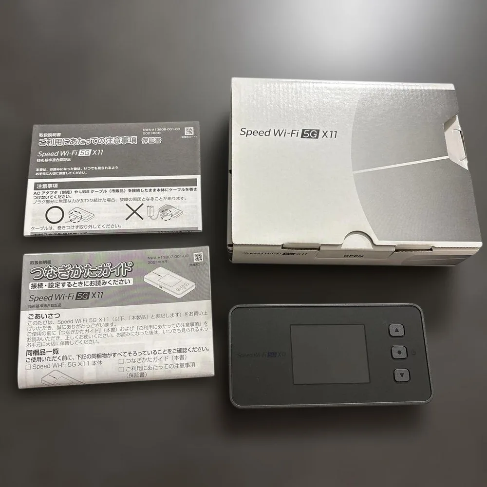 Speed Wi-Fi 5G X11 モバイルルーター 動作確認済み