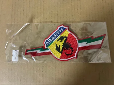 希少 新品 ABARTH アバルト エンブレム ワッペン 刺繍ワッペン