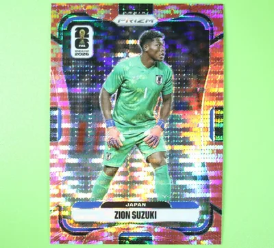 鈴木彩艶 Panini Soccer World Cup 赤PFカード日本代表