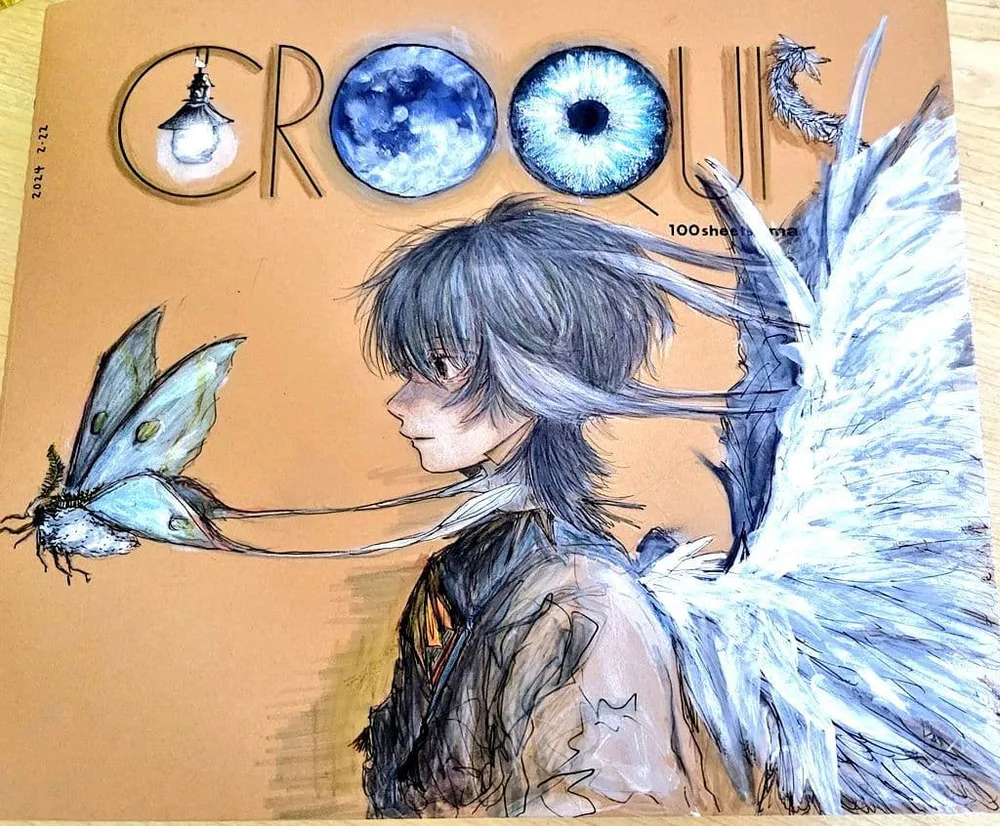 《一点物》手描きイラスト クロッキー帳