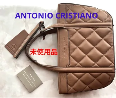 【未使用品】訳ありANTONIO CRISTIANO キルティング ハンドバッグ