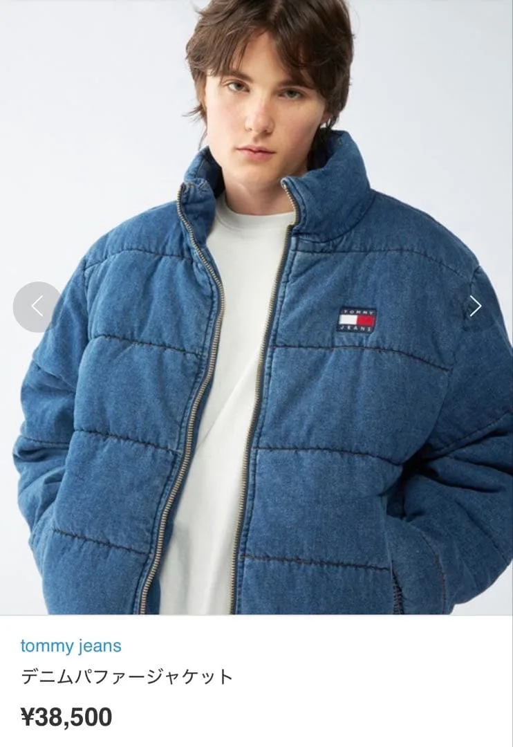 TOMMY JEANS デニムパファージャケット