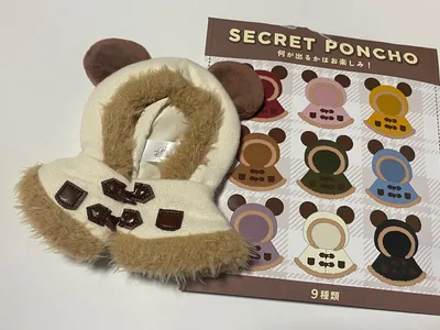 ディズニーストア ディズニー シークレット ポンチョ 白 ホワイト