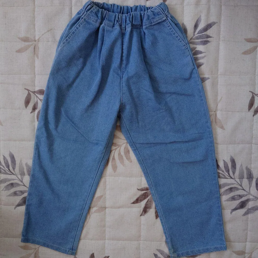 【中古】MPS デニム ロングパンツ 長ズボンライトブルー 120