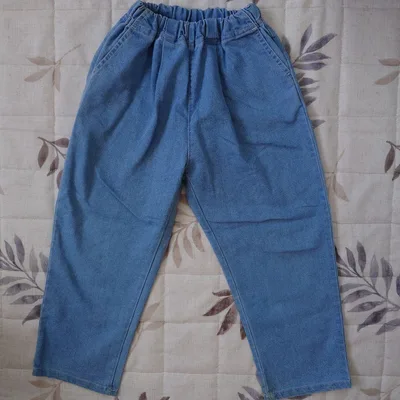 【中古】MPS デニム ロングパンツ 長ズボンライトブルー 120