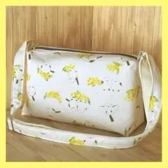 ショルダーバック ☆ サコッシュ☆ シマエナガとミモザ