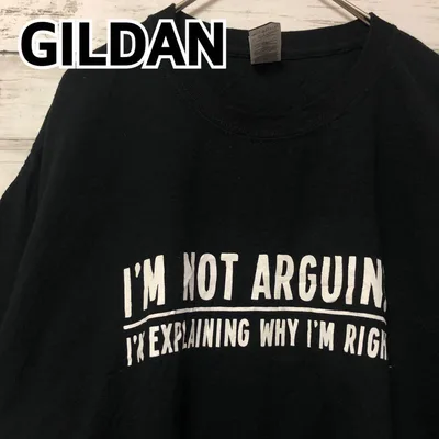 GILDAN ギルダン ヘビーコットン プリントTシャツ メンズL ブラック