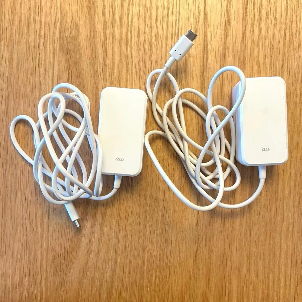au 純正 ACアダプター USB Type-C 0602PQA 2個セット