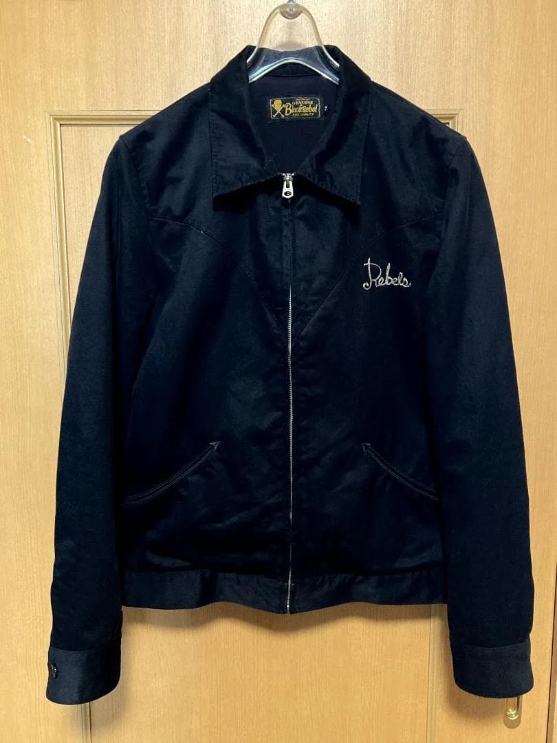 RUDE GALLERY BLACK REBEL スカル スウィングトップ M
