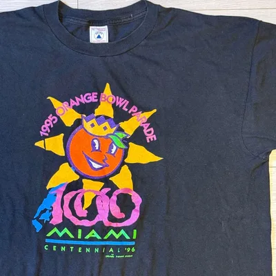 【USA製】シングルステッチ 90s DELTA オレンジボウル XL
