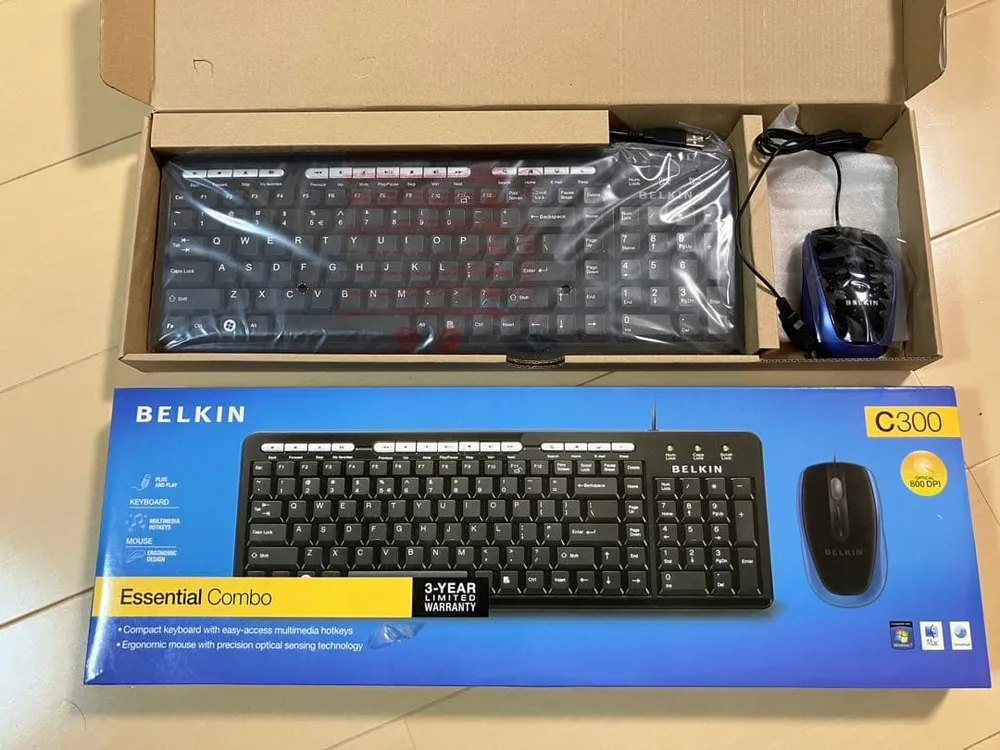 BELKIN Essential Combo キーボード マウス セット