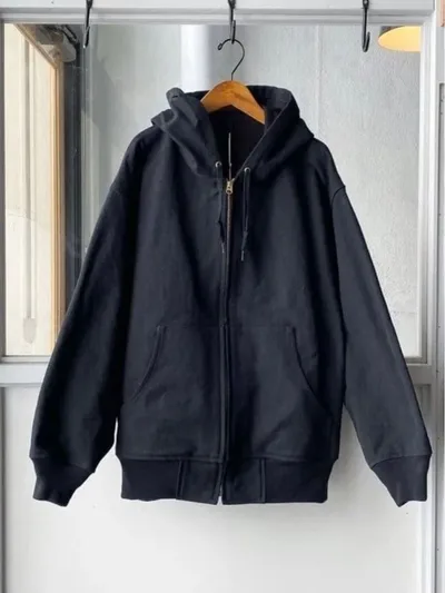 COMOLI コットンダックジップパーカー コモリ