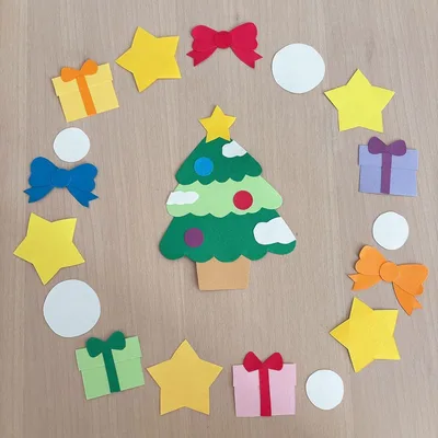 クリスマス壁面 壁面 壁面飾り ガーランド 保育 クリスマスツリー 季節の壁面
