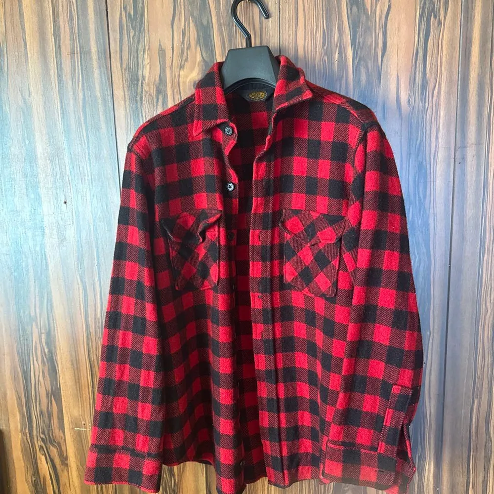 Woolrich ネルシャツ レッド ブラック