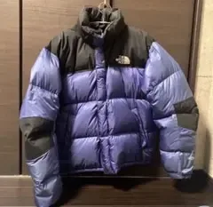 THE NORTH FACE ダウンジャケット 黒×パープル ヌプシ