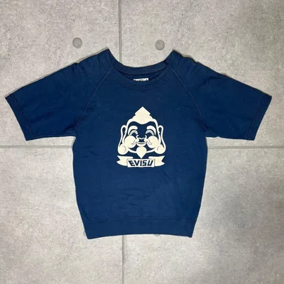 EVISU 半袖 Tシャツ スウェット 激レア ラグラン エヴィス ヴィンテージ