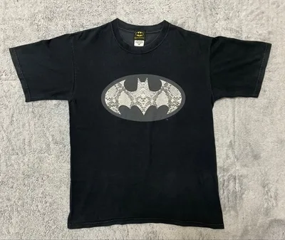 【希少‼️】Batman スネークスキン柄 プリント Tシャツ ブラック