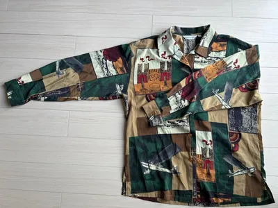 古着 柄シャツ