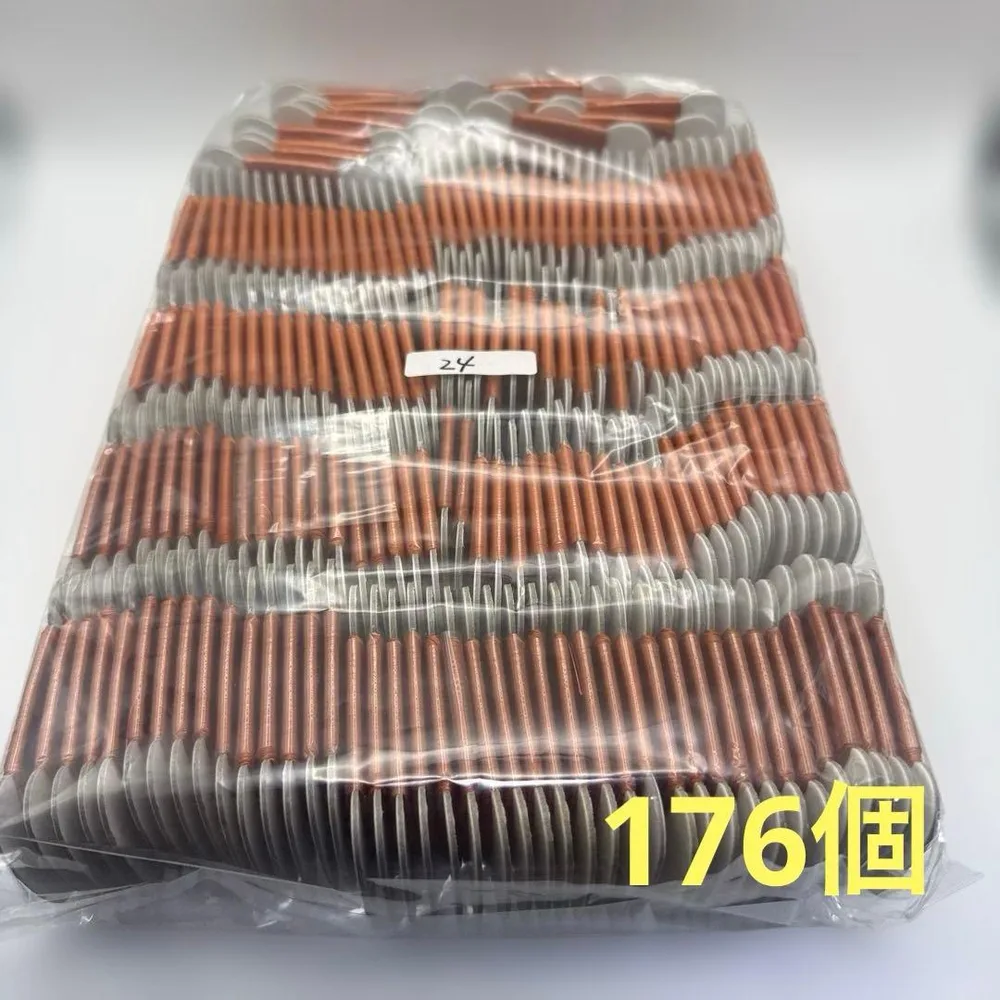 絹糸 手縫い糸9号 濃オレンジ色 176個セット