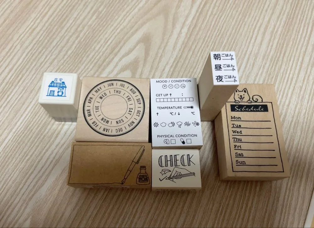 スタンプセット 手帳用 7点セット